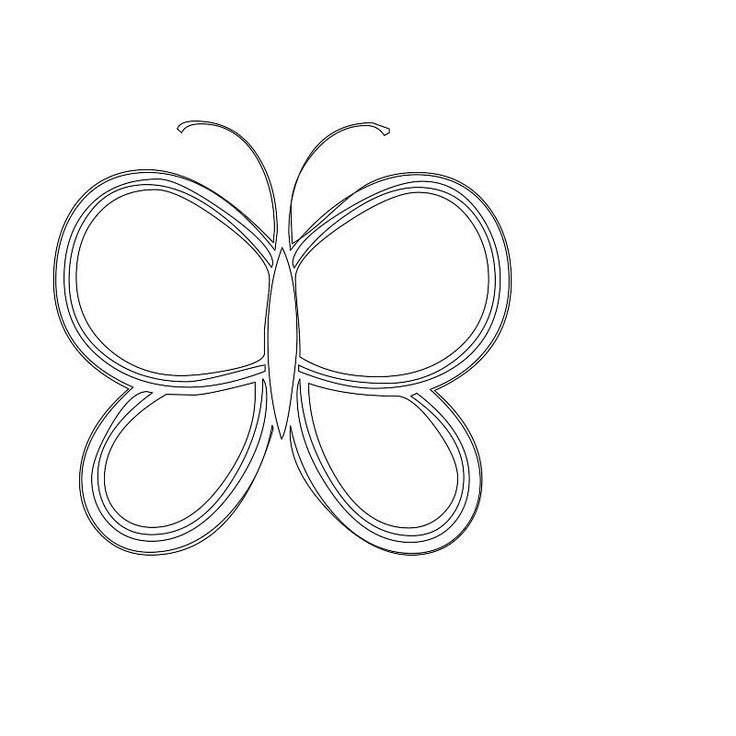Трафареты для 3д ручки бабочка