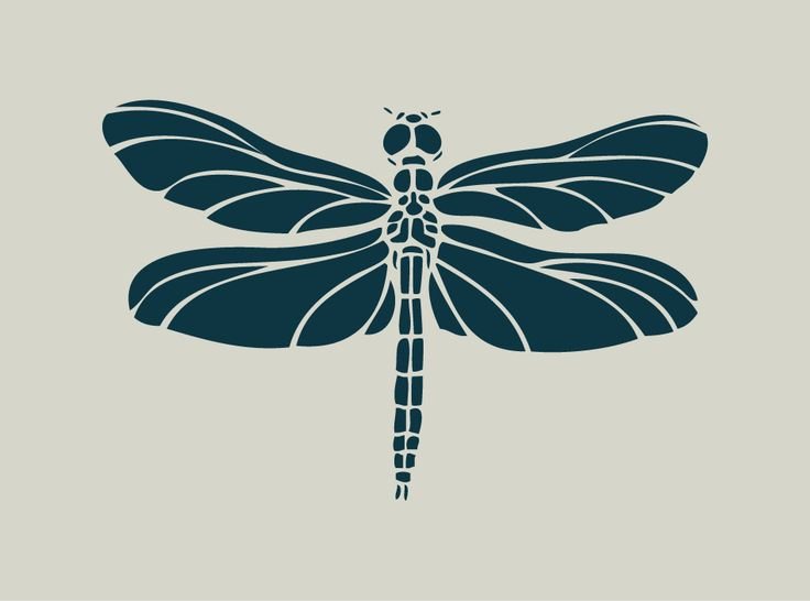 Трафареты для декора Стрекоза