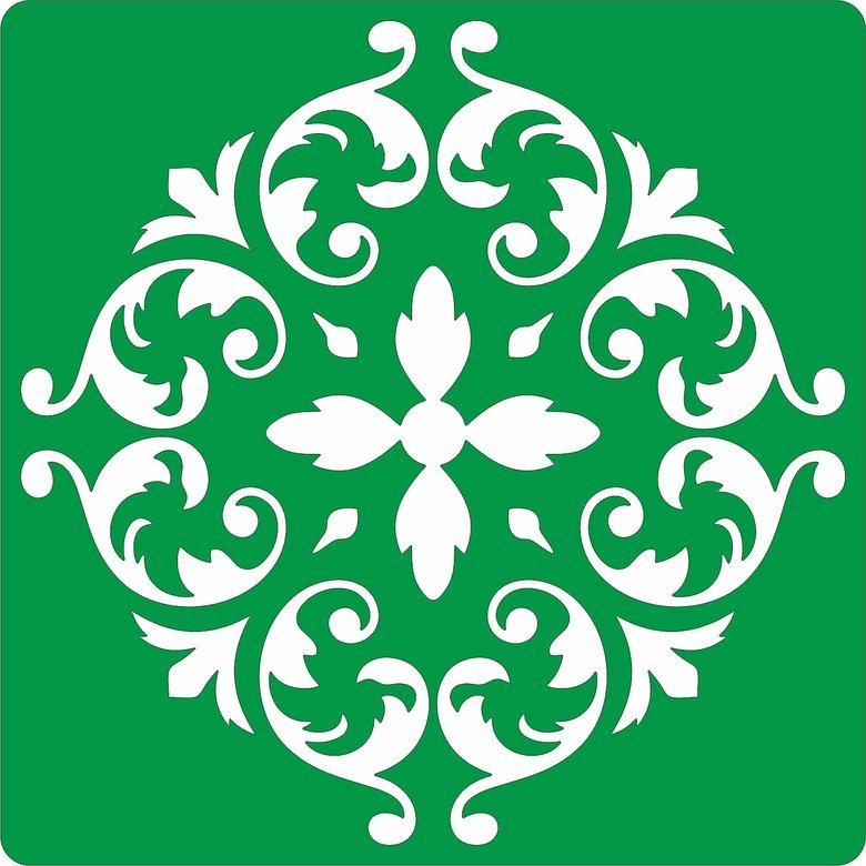 Круглый трафарет для стен