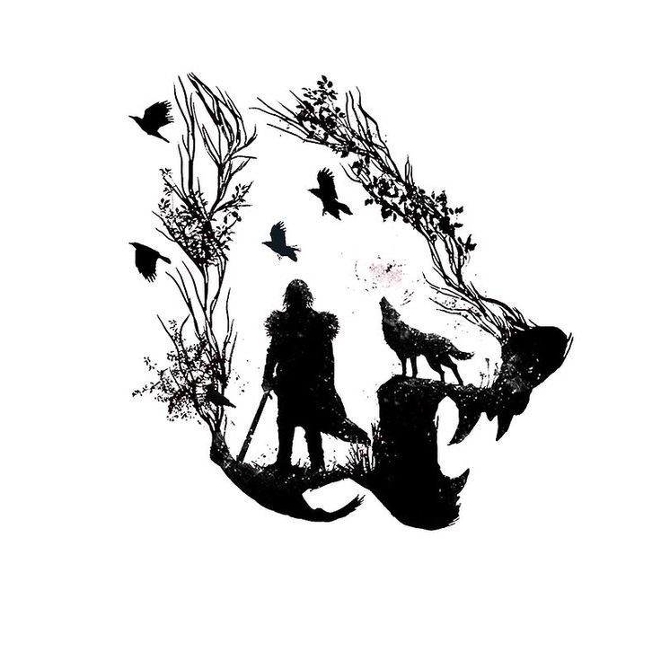 Тату игра престолов эскиз