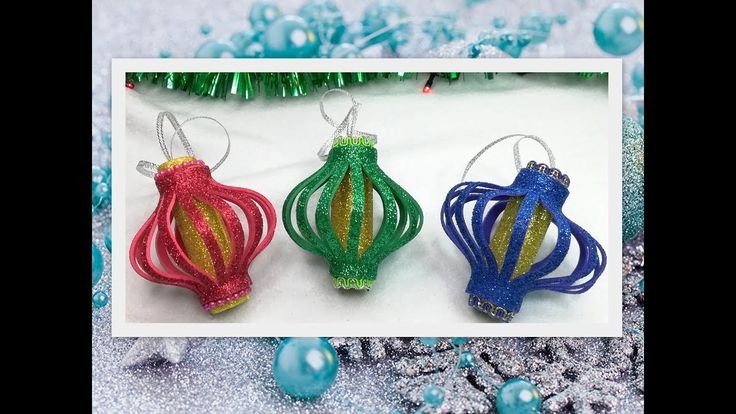 Новогодние игрушки из фоамирана