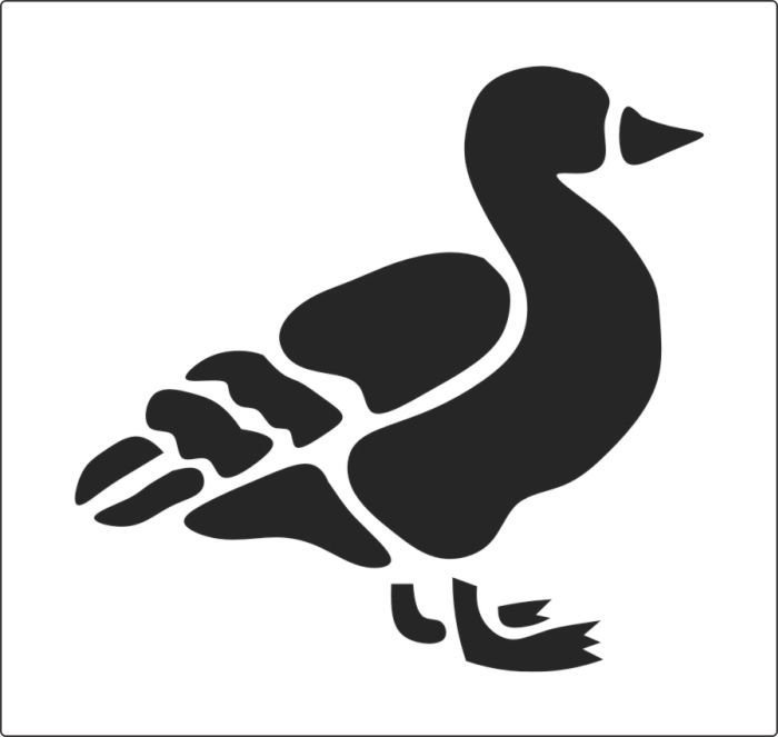 Трафарет уточки