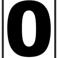 Цифра 0 для распечатки