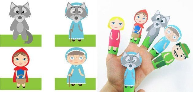 Пальчиковый театр из бумаги