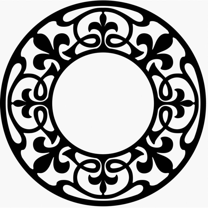 Растительный узор в круге