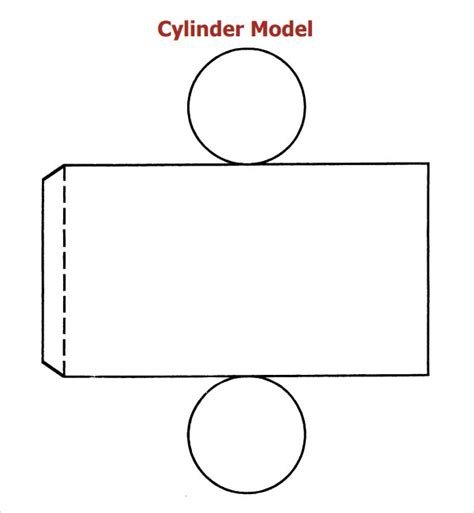 Развёртка цилиндра для склеивания