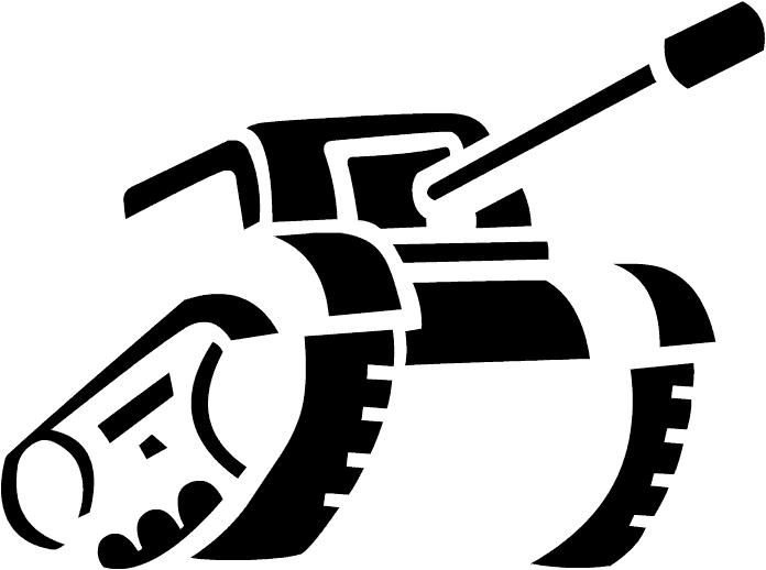 Трафарет танка