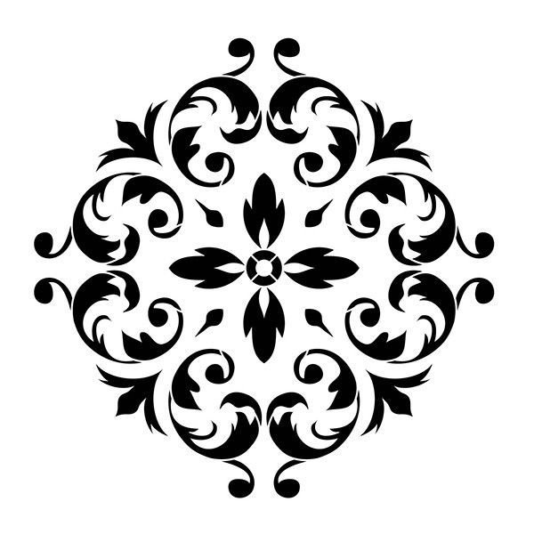 Векторный узор в круге