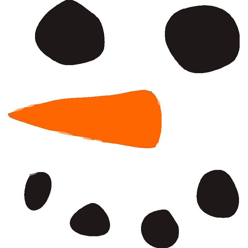 Нос снеговика