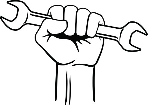 Рука с молотком