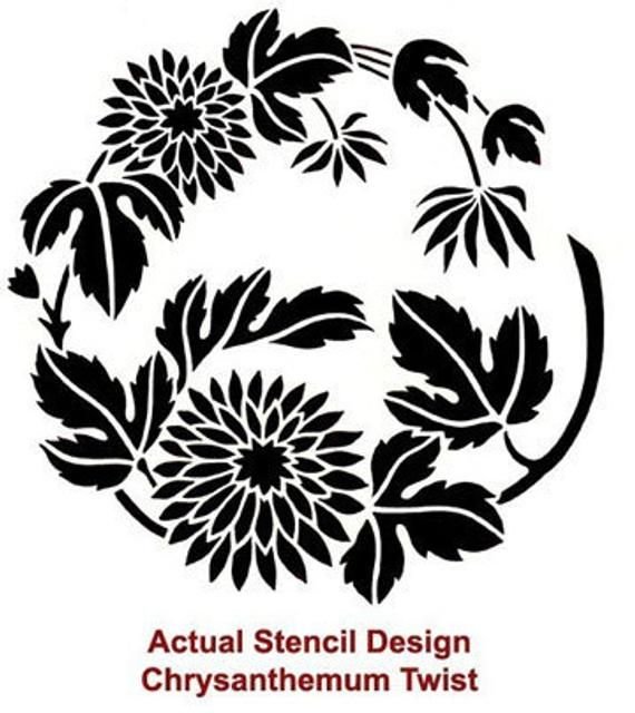 Трафареты для декора стен цветы