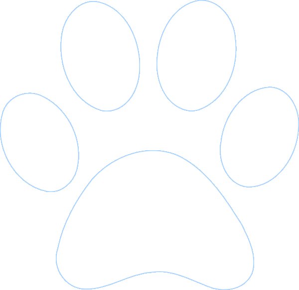 Трафарет лапки
