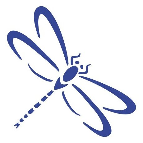 Трафарет Стрекозы
