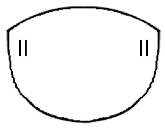 Выкройка пиратской повязки на глаз