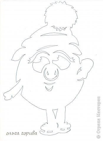 Смешарики на окно на новый год