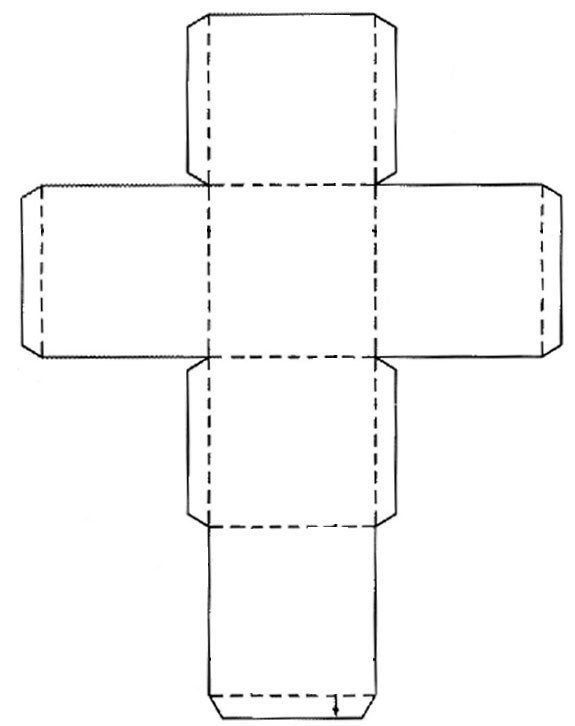 Развертка квадратной коробки
