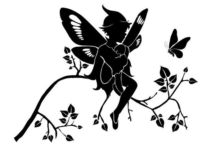 Трафарет эльфа