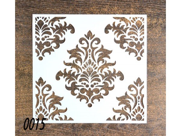 Дамасский узор трафарет