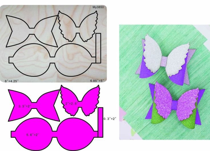 Схемы бантиков из фоамирана