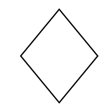 Трафарет ромбообразный