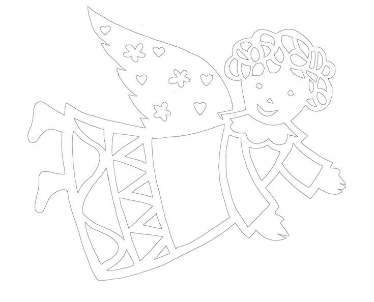 Вытынанки ангелы