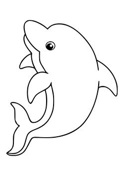 Шаблон дельфина