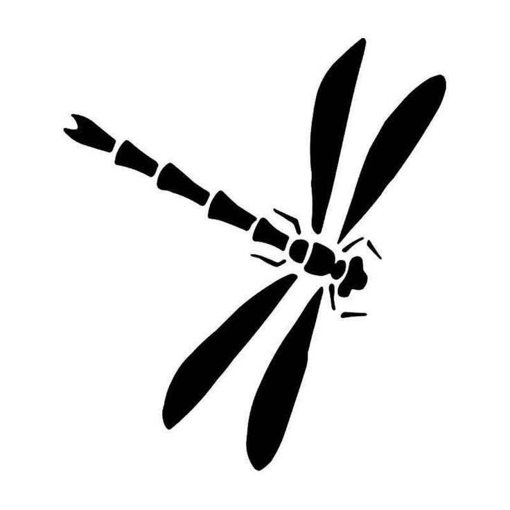 Стрекоза силуэт