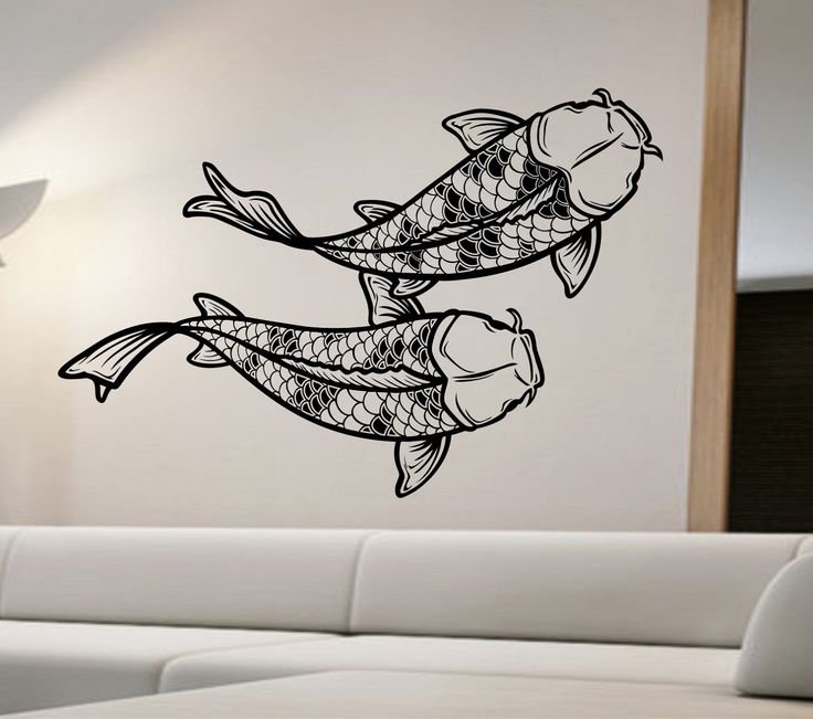 Роспись стен рыбы