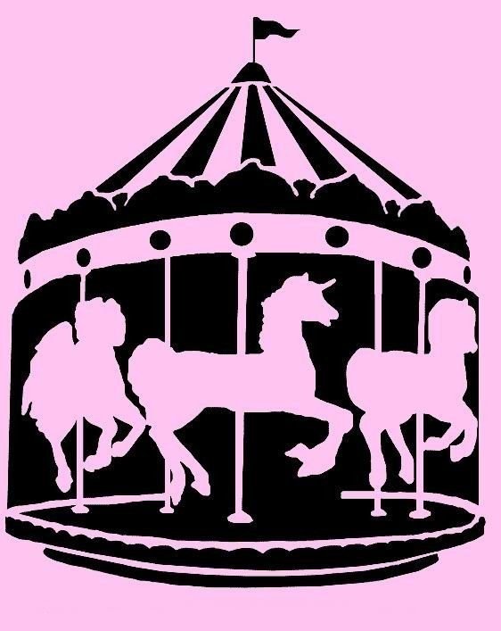 Лошадь Карусель силуэт