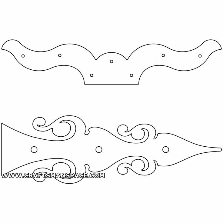 Трафарет детали для сундука