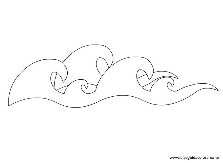 Трафарет волны