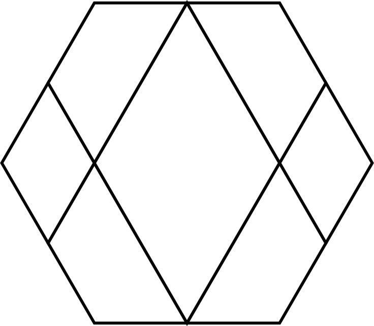 Трафарет шестиугольника