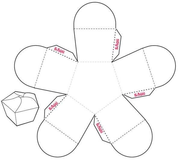 Схемы коробочек для подарков