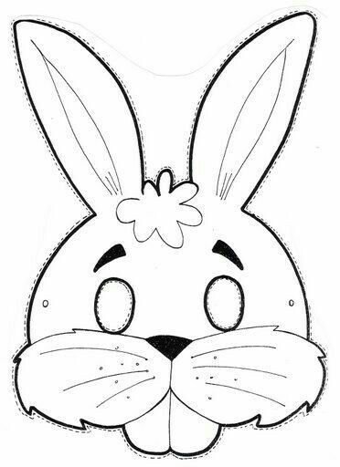 Маска зайца для детей