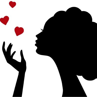 Трафарет девушки