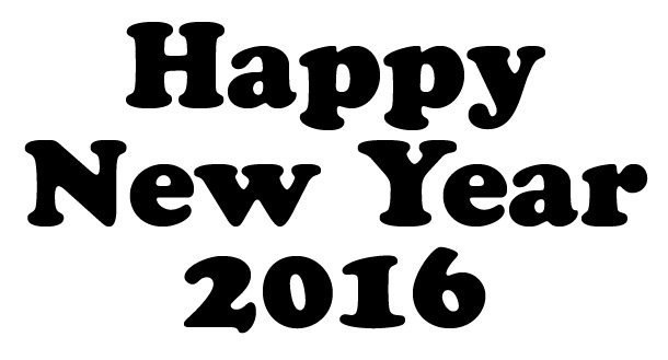 Happy New year надпись трафарет