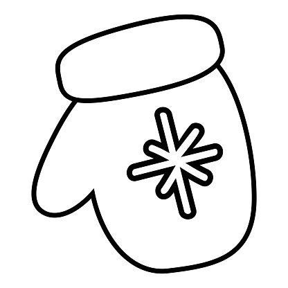 Рукавички раскраска