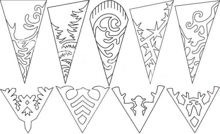 Снежинки шаблоны для вырезания