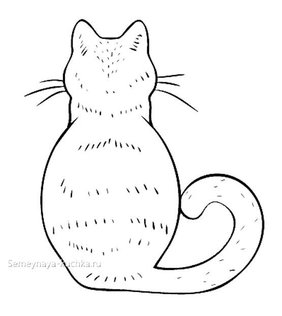 Трафарет кота