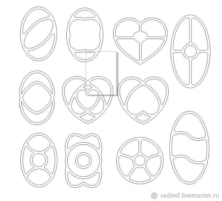 Менажница шаблон трафарет