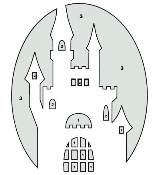 Замок шаблон