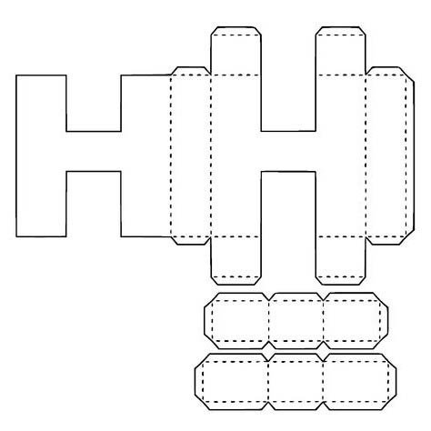 Макет буквы н