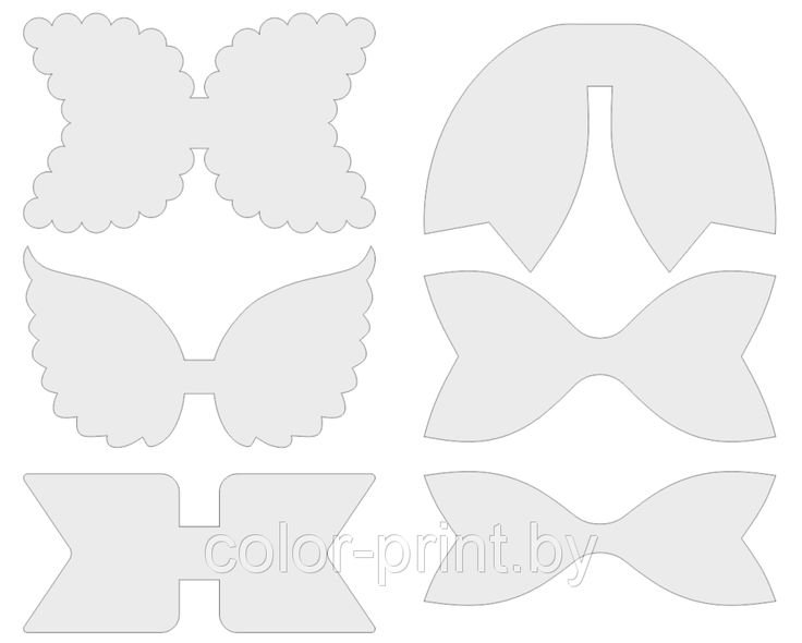 Бант трафарет