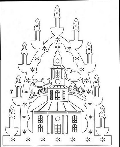 Замок трафарет для вырезания