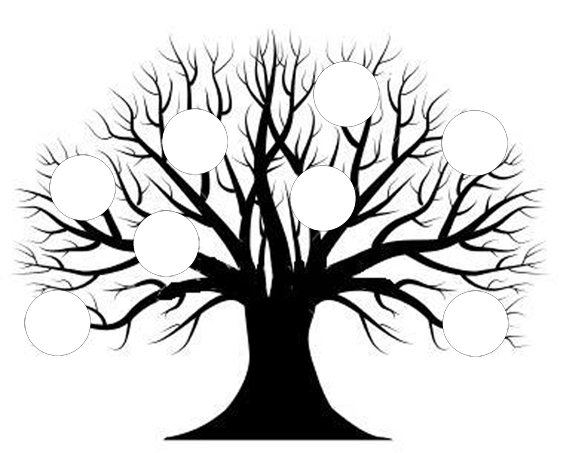 Трафарет "дерево"