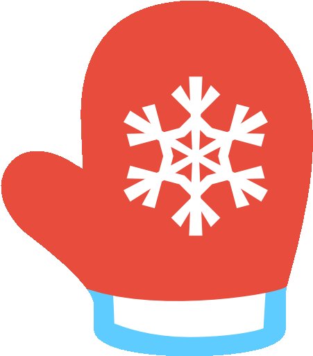 Рукавичка со снежинкой для детей