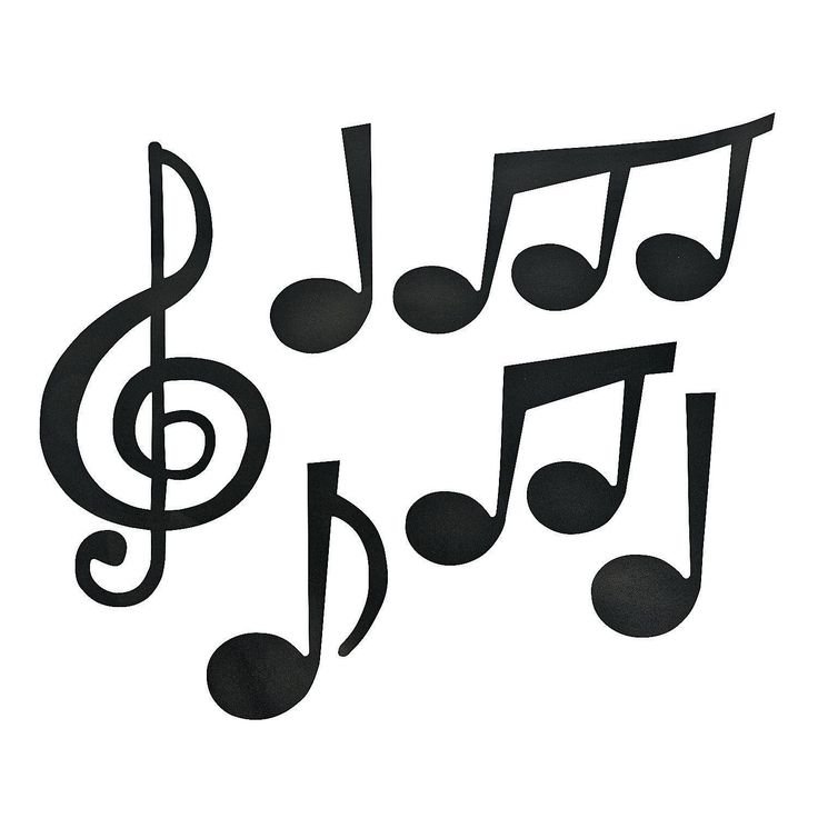 Нотки трафарет