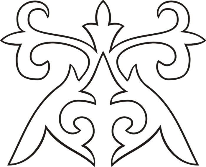 Адыгский орнамент контур