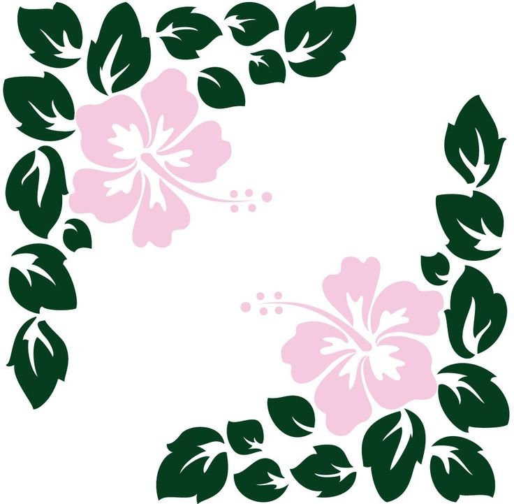 Трафареты для декора цветы