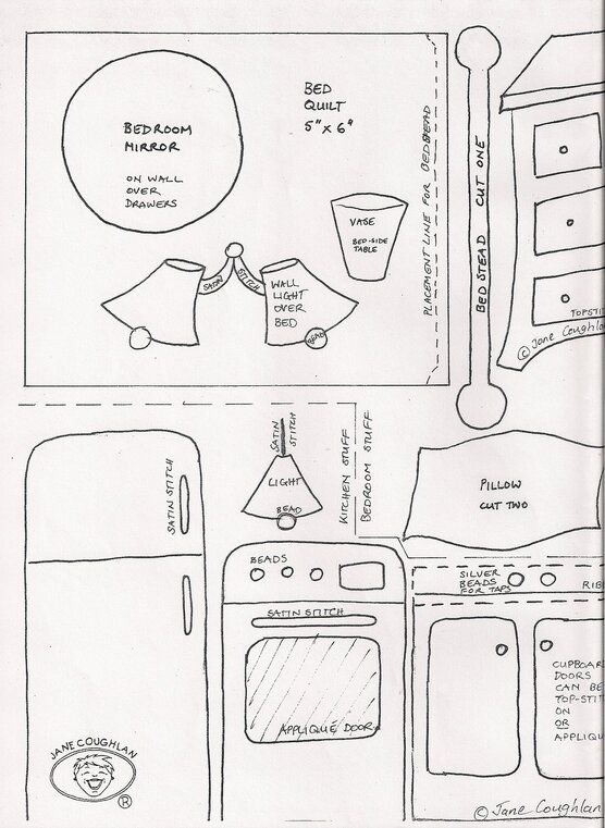 Лекала для кукольных домиков